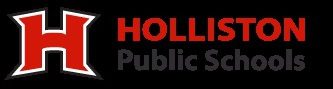 Holliston Public Schools logo in black